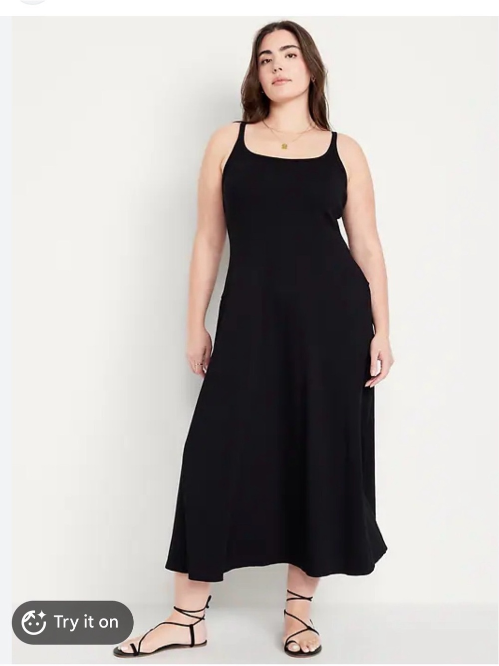 Old Navy Black Sleeveless Maxi Dress